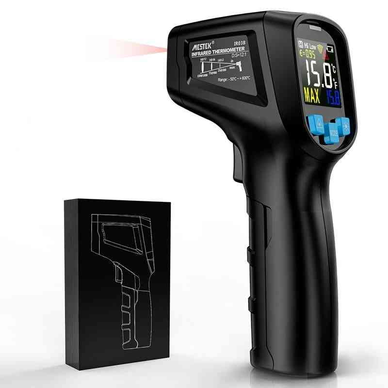 Digital lcd, laserpyrometer, temperaturmålerpistol, ir -termometer