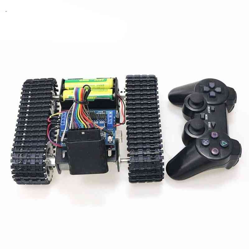 Ps2 Gamepad Handle Control T101 Smart Rc Robot Tank Chassis Kit