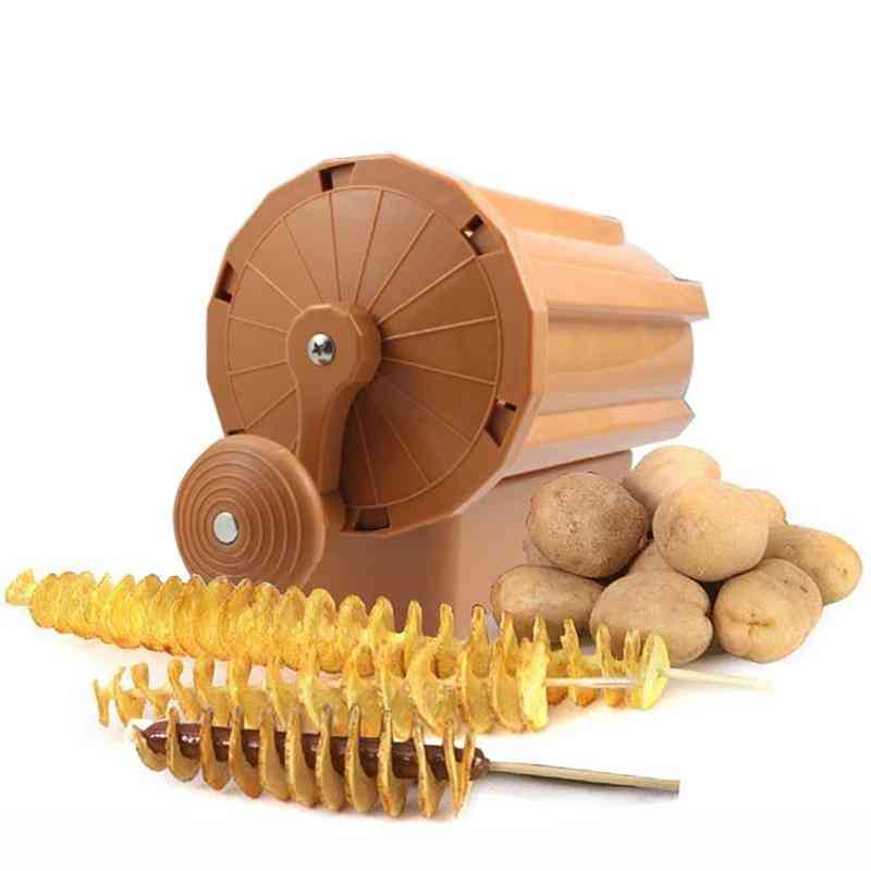 Manual Twist Spiral Potato Cutter Whirlwind, French Fries Slicer, Machine