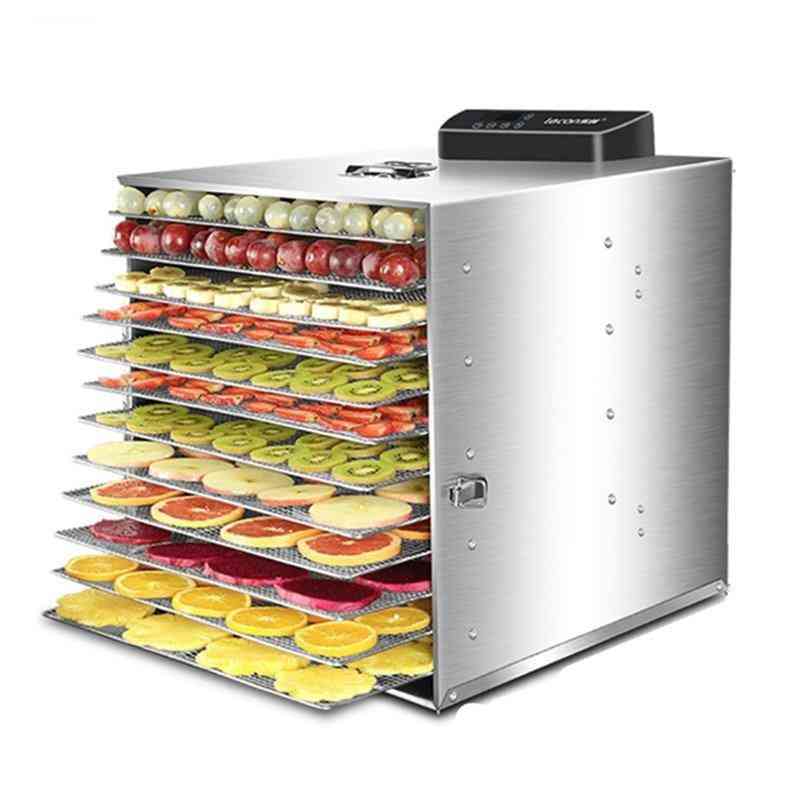 Electric 6,12 Layers Fruit Dryer Food Vegetable Meat, Dehydrator Air Drying Machine