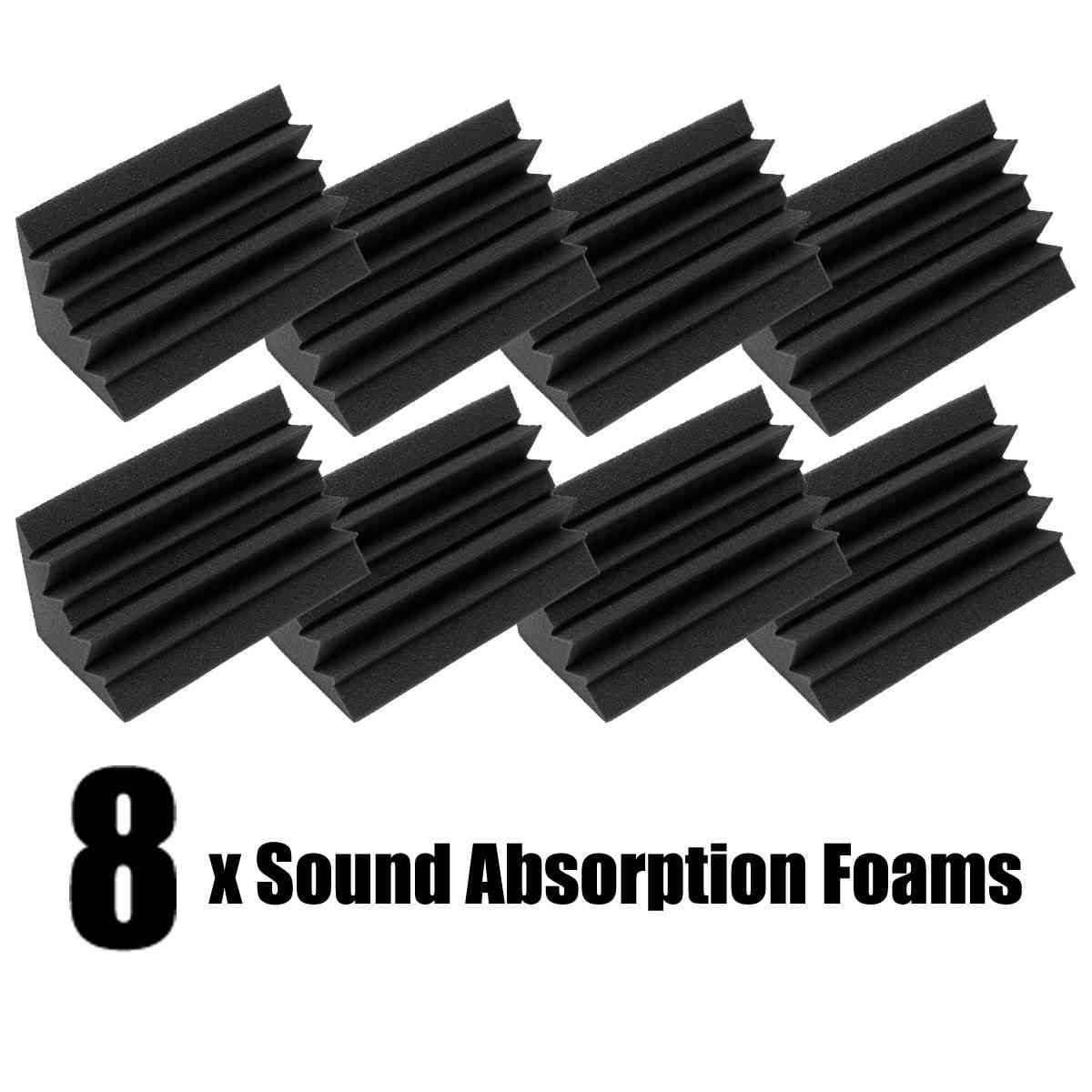 8 sztuk dźwiękoszczelne akustyczne płytki klinowe z pianki poliuretanowej