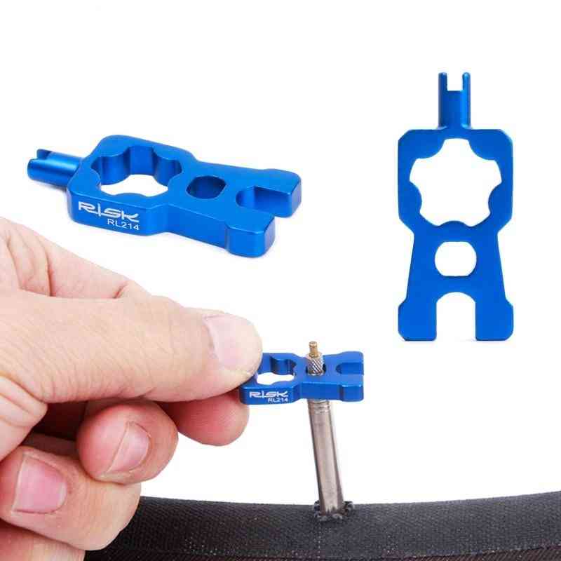 4 In 1 Bicycle Valve Tools Wrench Multifunction Schrader