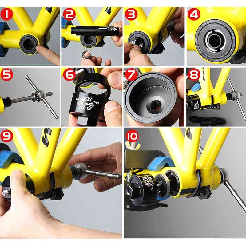 Bicycle Bottom Bracket Install And Removal Tool Axle Disassembly