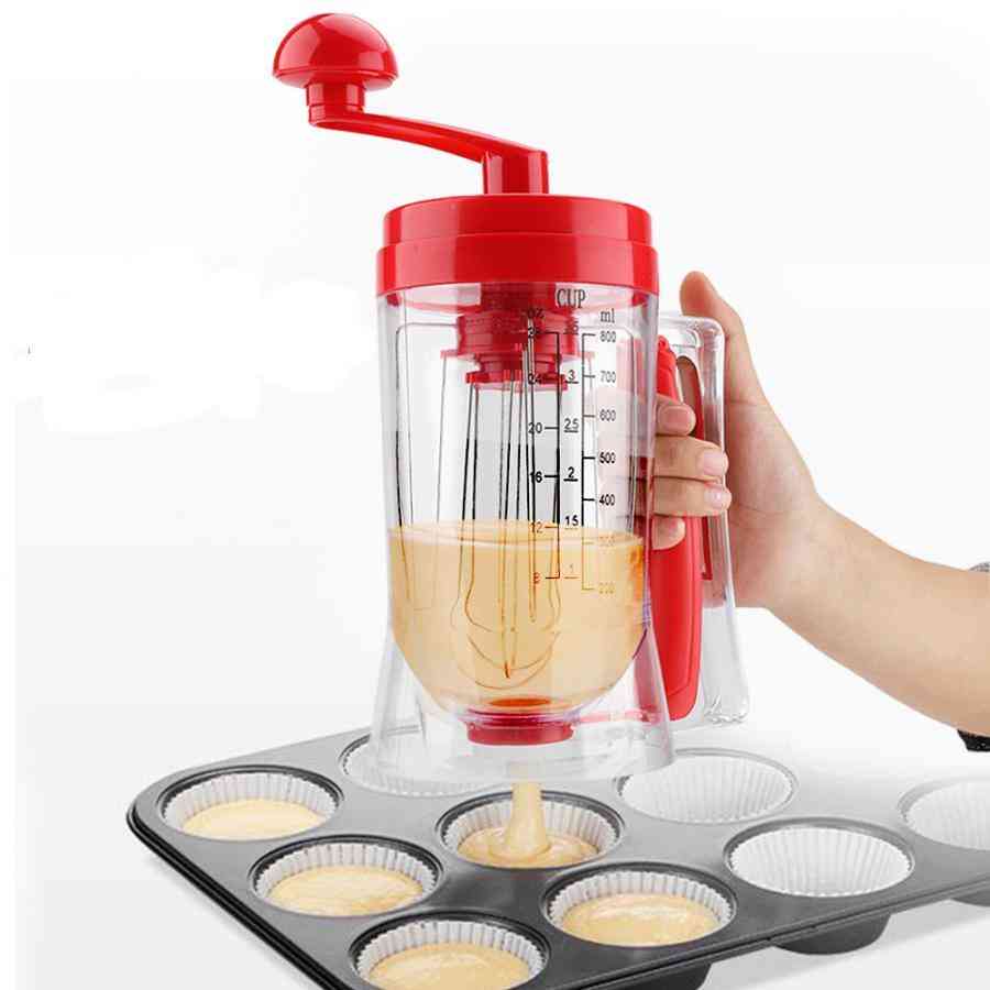 Batter Dispenser Manual Pancake, Cupcake Cream & Butter Mixer Blender Machine