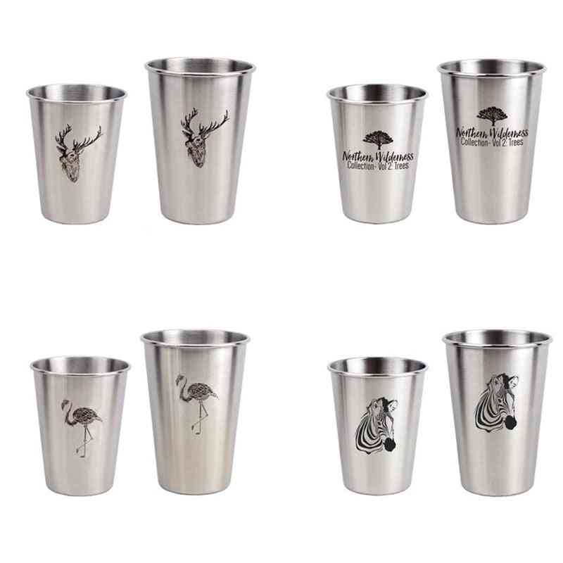 Stainless Steel Spray Paint Beer Cup