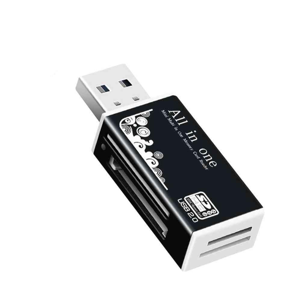 Usb 2.0- Sd Card Reader Adapter For Tf/cf/ Mini Sd Sdhc