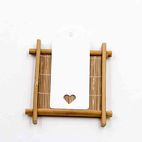 Kraft Paper Tag, Hollow Love Labels Card, Hang Wedding Party Note