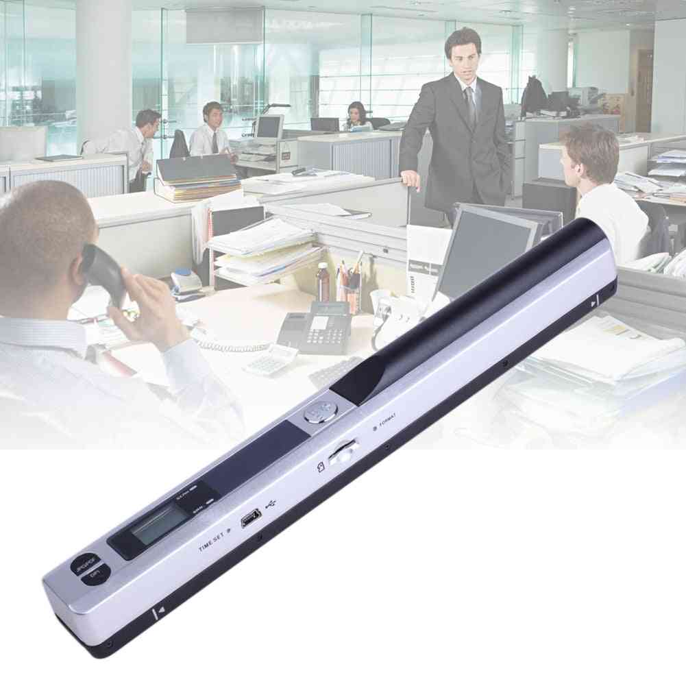 900dpi- Instant Portable Scanner, Lcd Display For Format Document Image