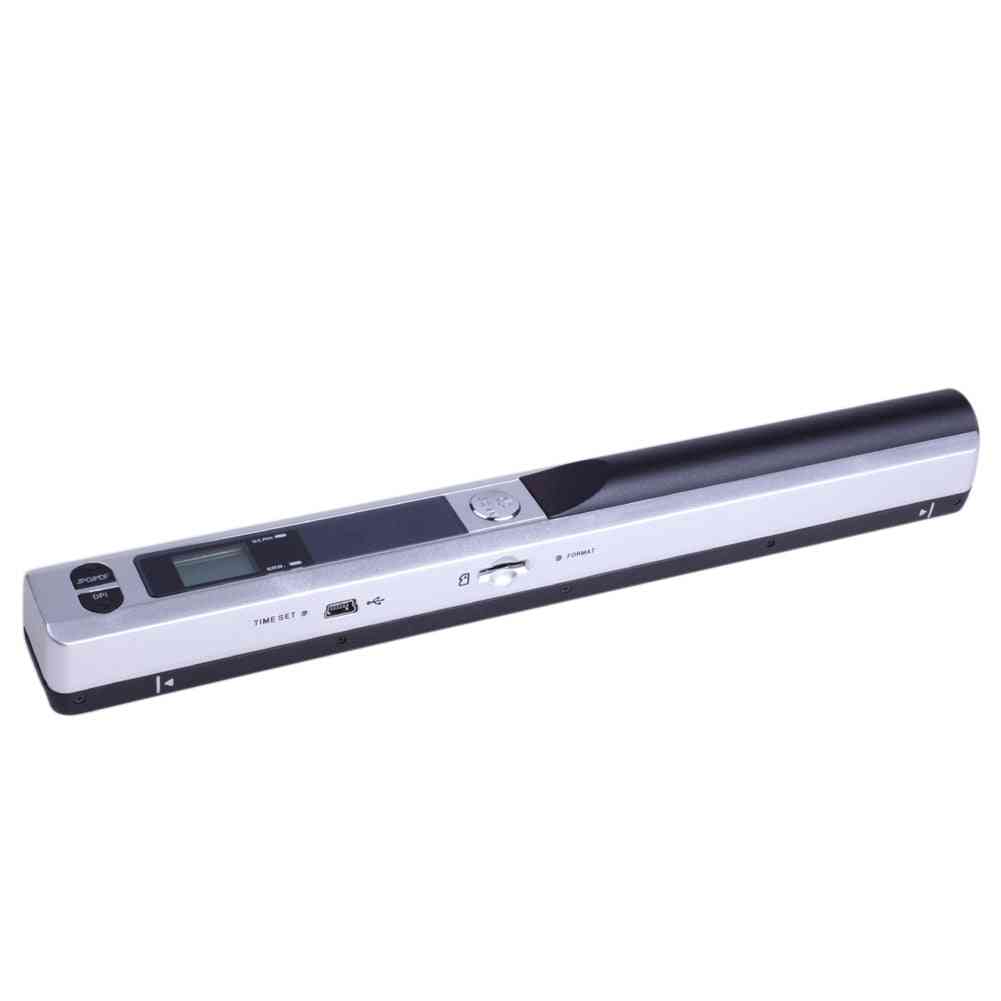 900dpi- Instant Portable Scanner, Lcd Display For Format Document Image