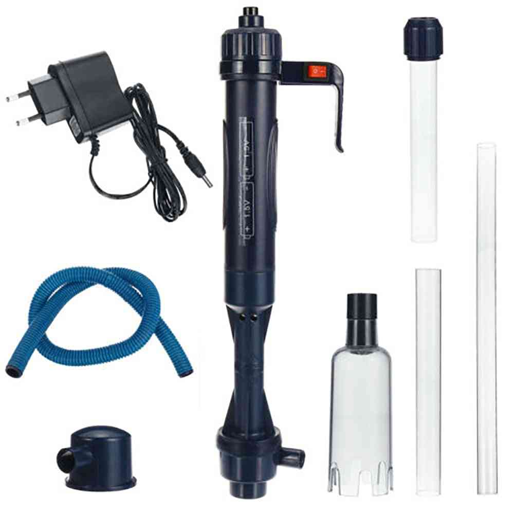 Pompe électrique de changement d'eau d'aquarium, outils de nettoyage, nettoyeur de gravier, siphon pour aquarium, filtre