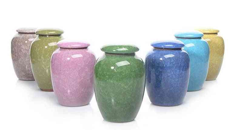 Urns Cremation, Caskets Funeral Vase, Human Ceramics, Hand Painted For Dog, Pet
