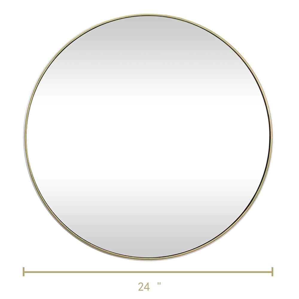 Advanced Contemporary Brushed Metal Wall Mirror