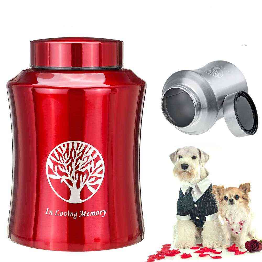 Mini roestvrijstalen urn voor huisdieren, crematiekist, voorraadpot