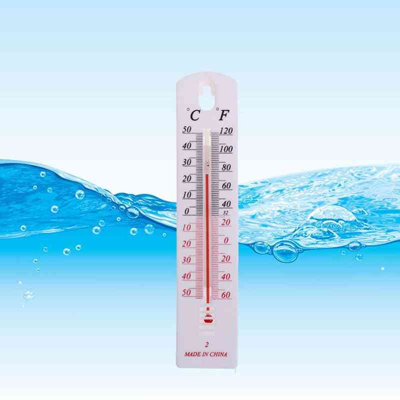 Vertical Thermometer- Wall Temperature Gauge Monitor, Home Indoor, Outdoor Hygrometer