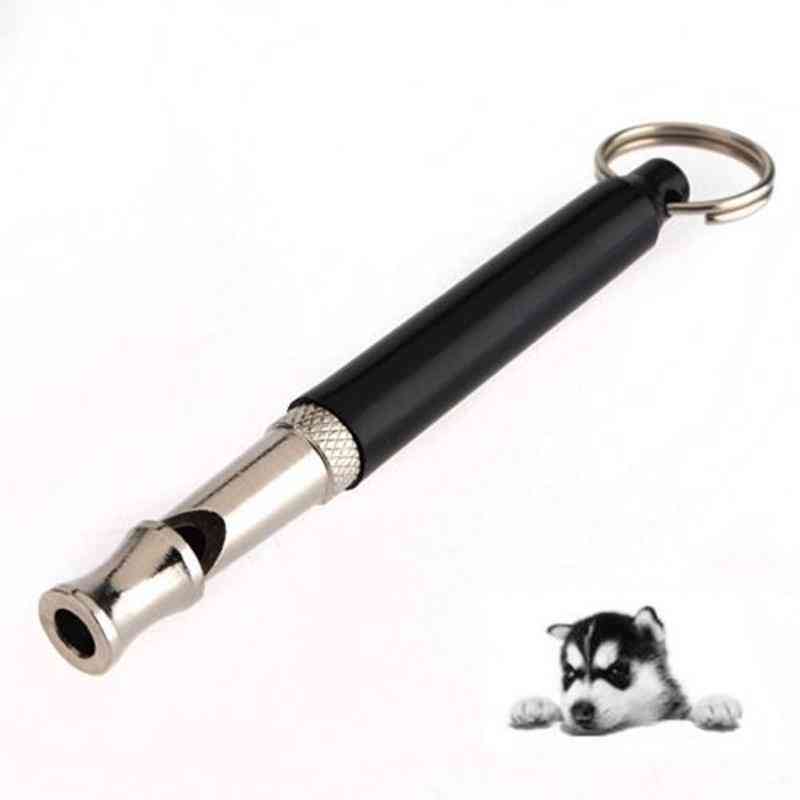 Adjustable Pet Dog, Training Whistle, Flute Ultrasonic Sound With Keychain (1pc)