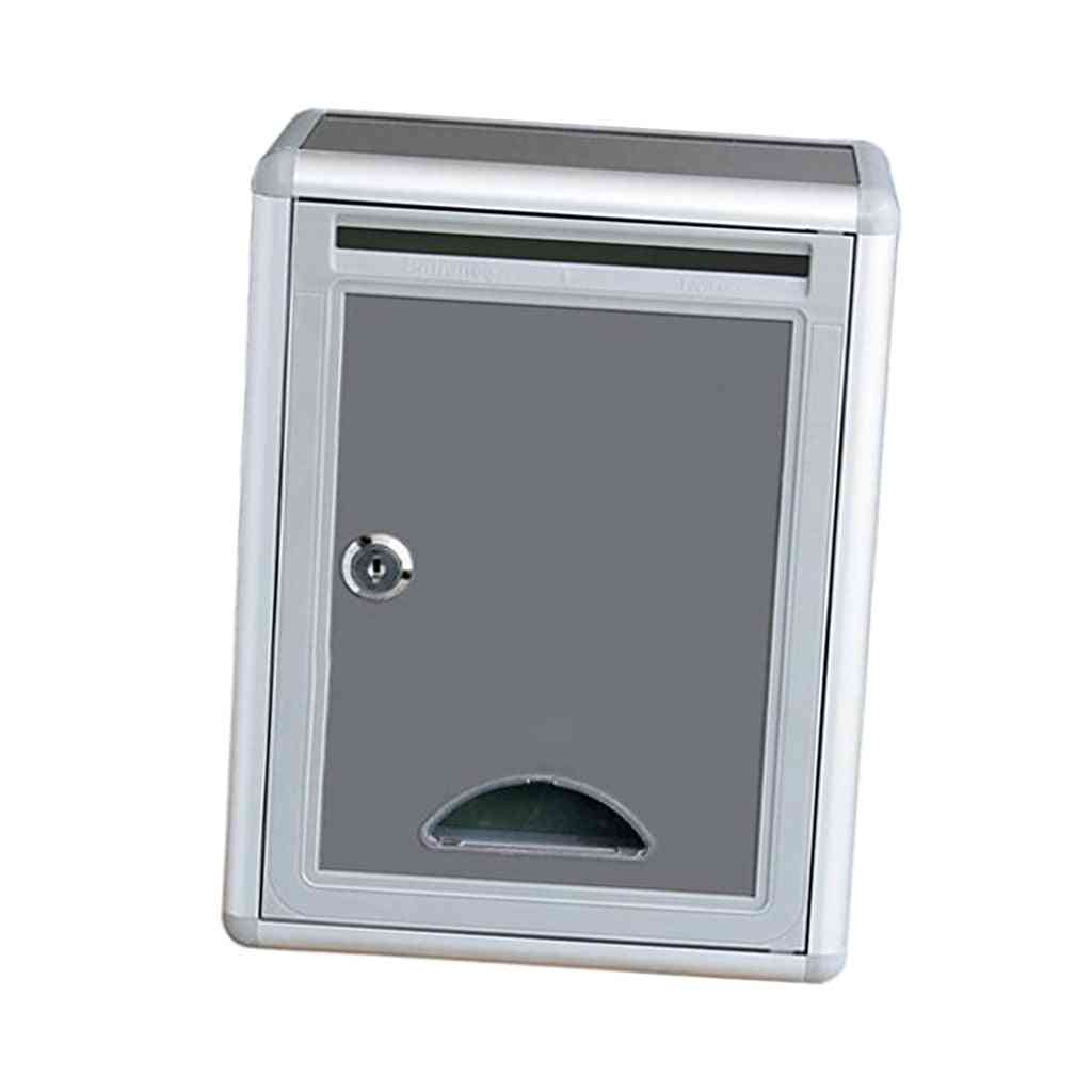 Lockable Mailbox, Outside Fence Mounted Letter Box
