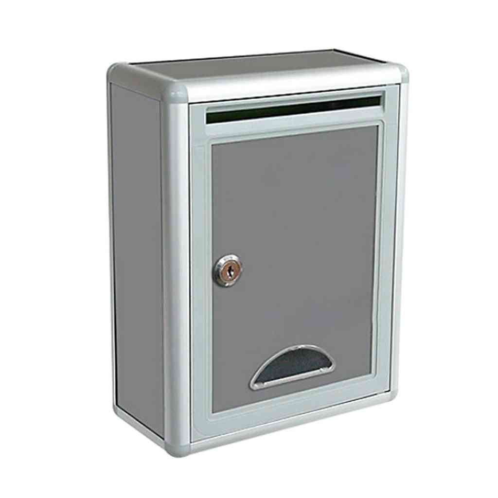 Lockable Mailbox, Outside Fence Mounted Letter Box