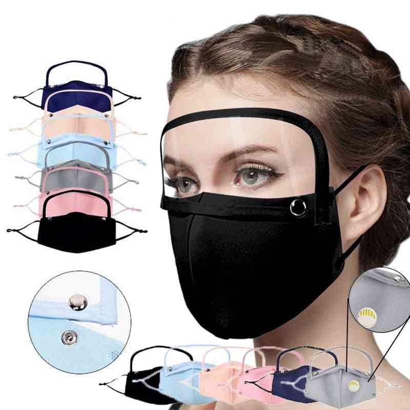 Dustproof Anti-fog Reusable Face-protect Shield With Detachable Face Visor
