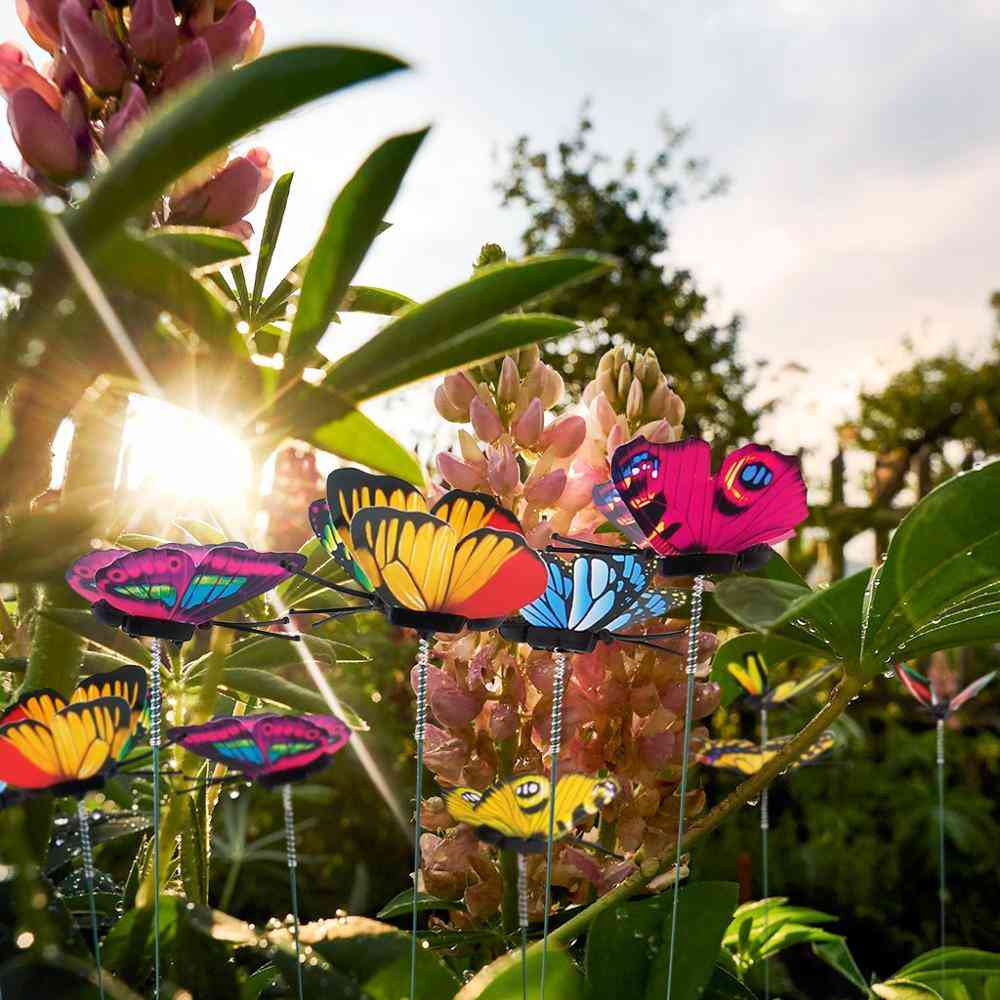 Yard Planter- Colorful Butterfly, Flower Pots For Garden, Outdoor Decoration