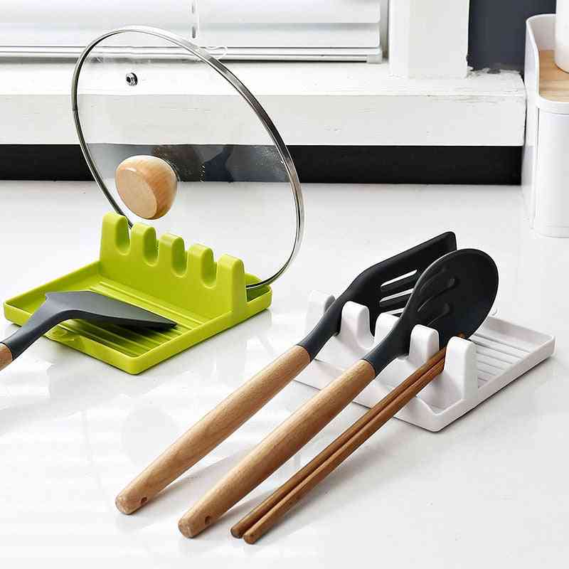 Hot Cooking Utensil Rest - Kitchen Organizer And Storage With Drip Pad