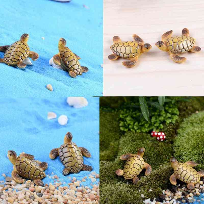 Bambole bonsai, figurine modello tartaruga marina per la decorazione domestica