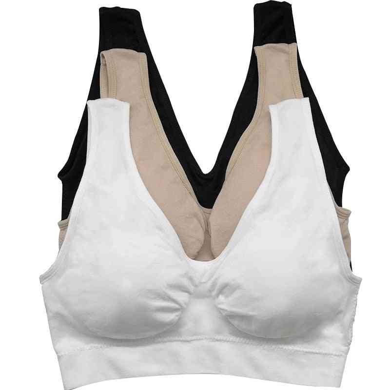 Removable Pad Double Layer Seamless Wireless Leisure Bra