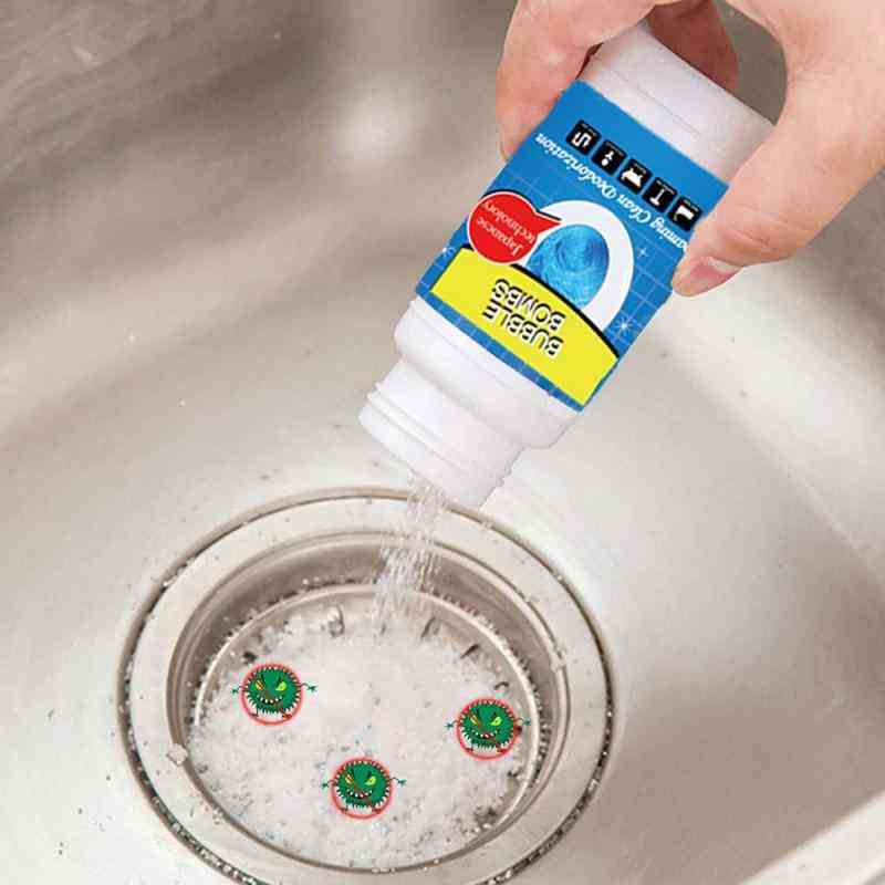 Bubble Bombs Sink Drain Cleaner Powder, Toilet Pipe Cleaning Tool, Remover