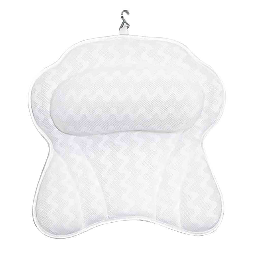 Neck Comfort Bathtub Pillow With Suction Cup