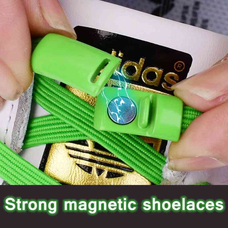 Fibbia magnetica per lacci delle scarpe, chiusura per lacci in metallo, accessori per kit di scarpe da ginnastica