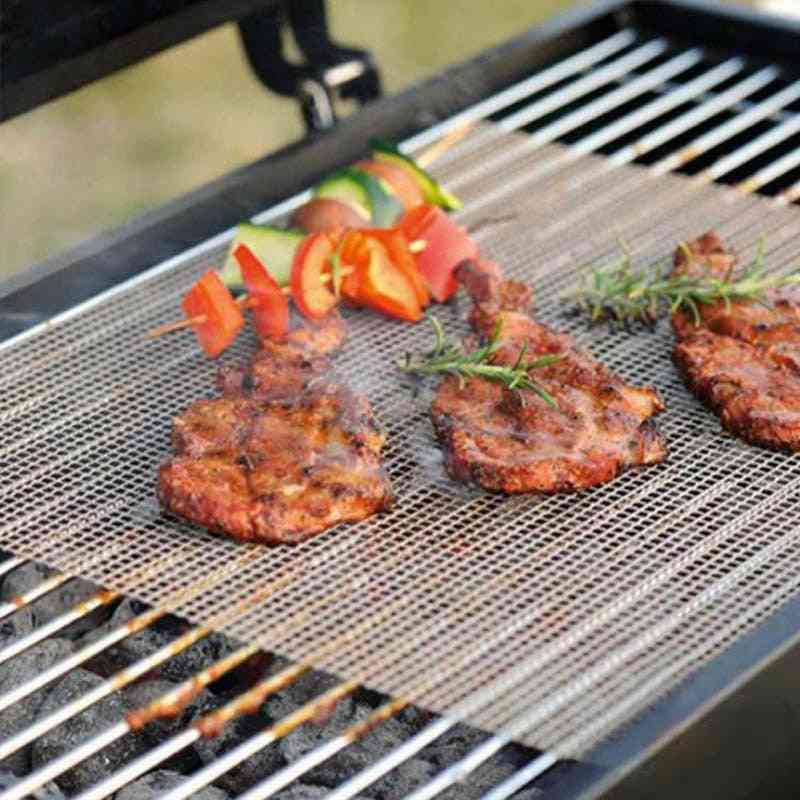 Non-stick Bbq Grill Mat, High-temperature Barbecue, Grilling Pad