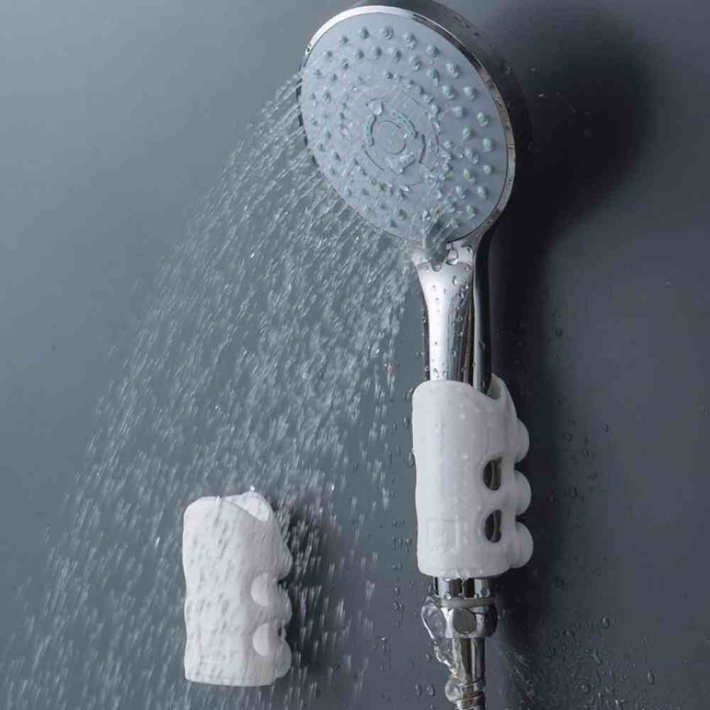 Accesorii detașabile cu duș din silicon - ventuze (gri închis)