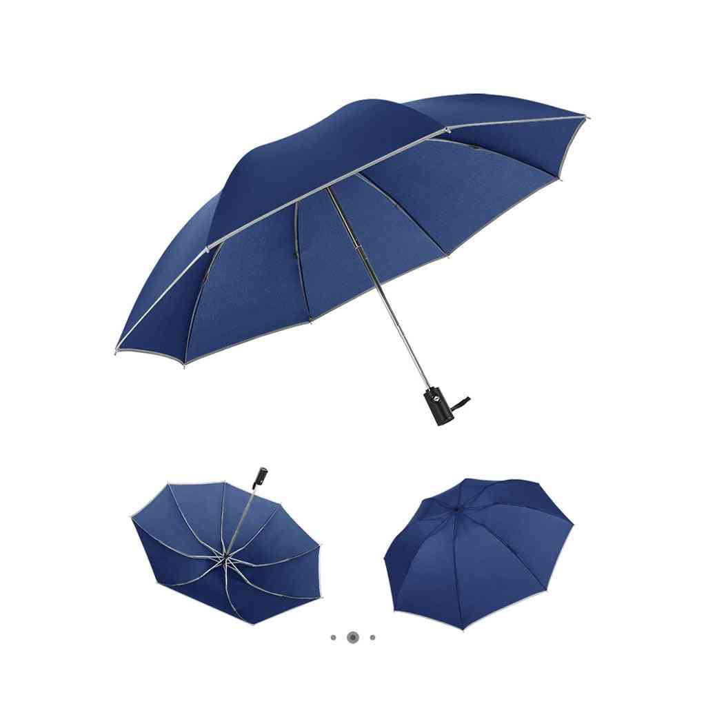 Automatic Reverse Folding, Business Umbrella With Reflective Strip