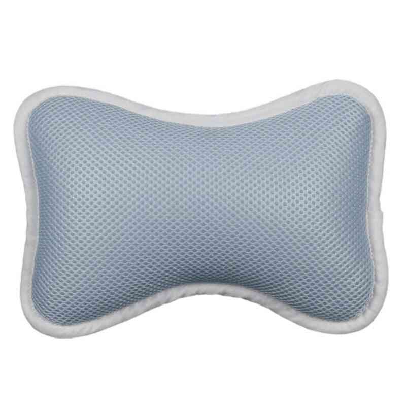 3d Mesh Spa Bathtub Head Rest Pillow With Suction Cups