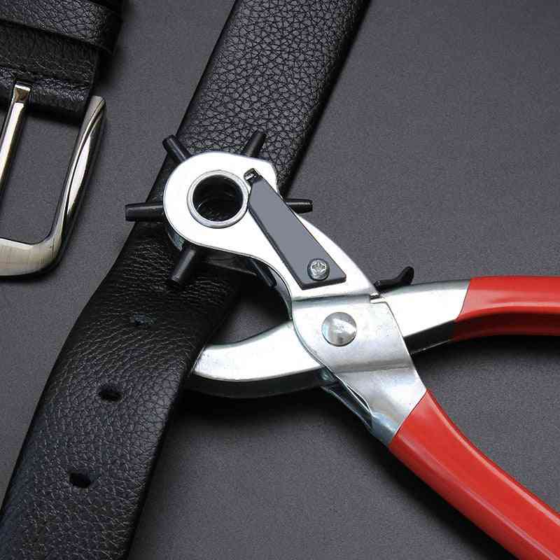 Heavy Duty Leather Hole Puncher Plier - Eyelet Puncher, Revolve Sewing Machine Tool