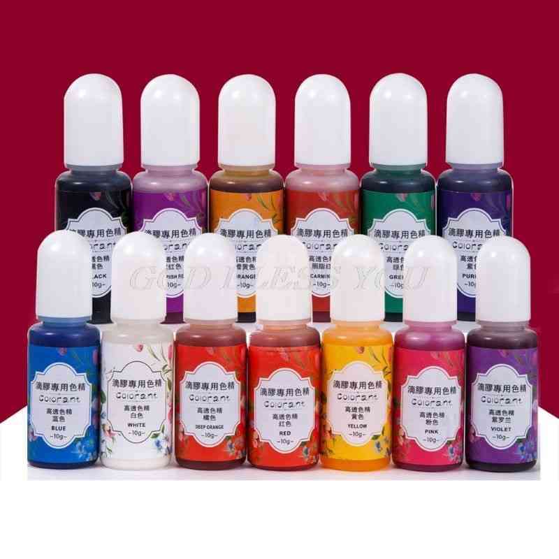 13 Colors Epoxy Uv Resin Pigment Liquid For Make Jewelry