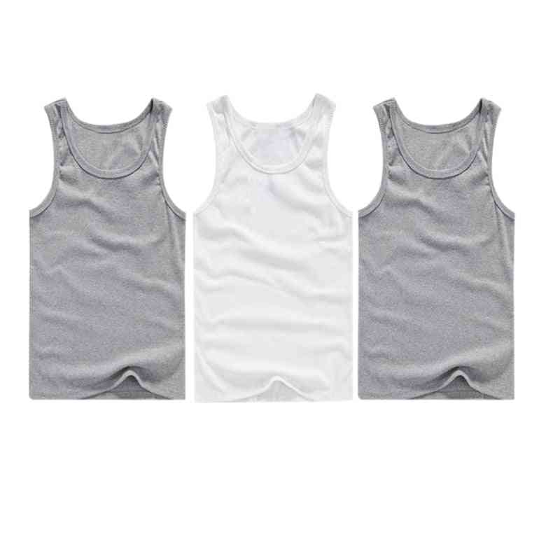 Men's Top, Sleeveless Muscle Vest Undershirts O-neck Gym Clothing