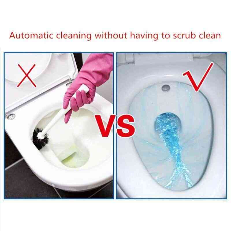 Automatic Toilet Bowl Cleaner Stain Remover Flush Bottled Helper