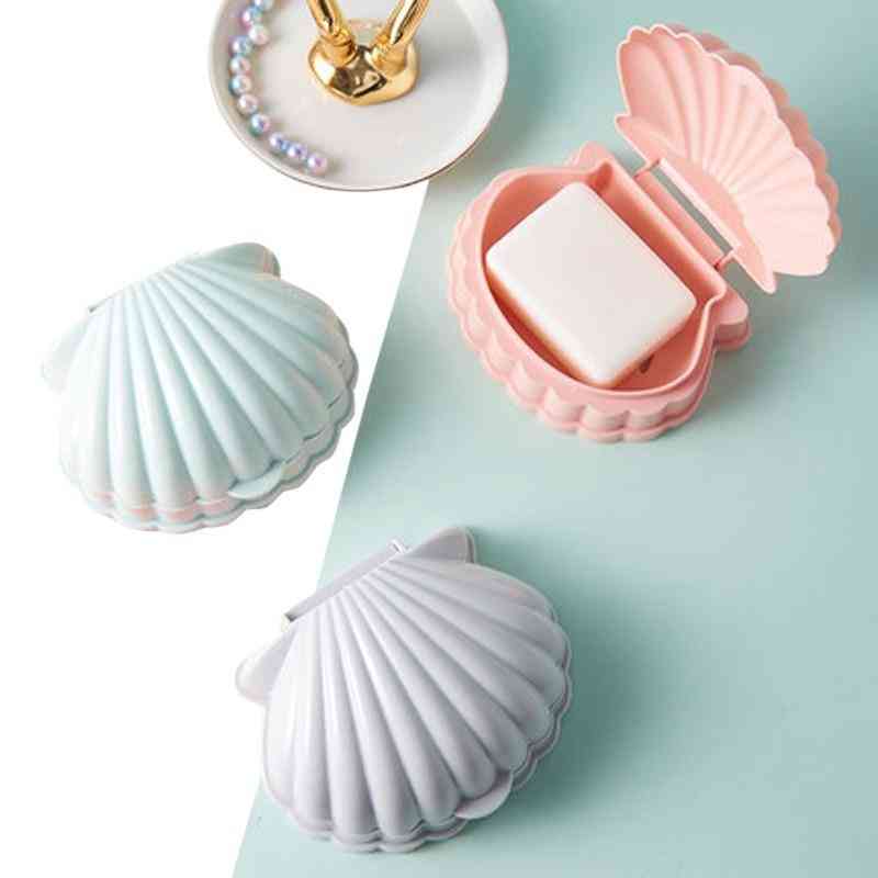 Creative Portable Shell Shape Bathroom Drain Soap Holder
