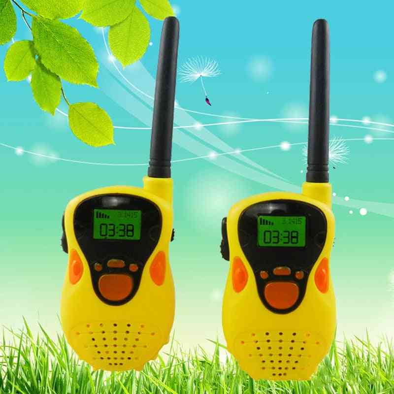 Mini hordozható kézi rádió, kültéri interphone, walkie talkie játék