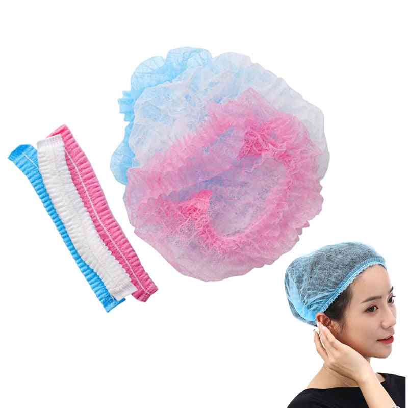 Disposable Clear Pleated & Anti-dust, Bath Shower Caps, Hair Salon Tools
