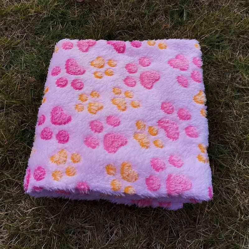 Pet Blanket, Soft Flannel Fleece Warm Sleeping Beds Cover Mat