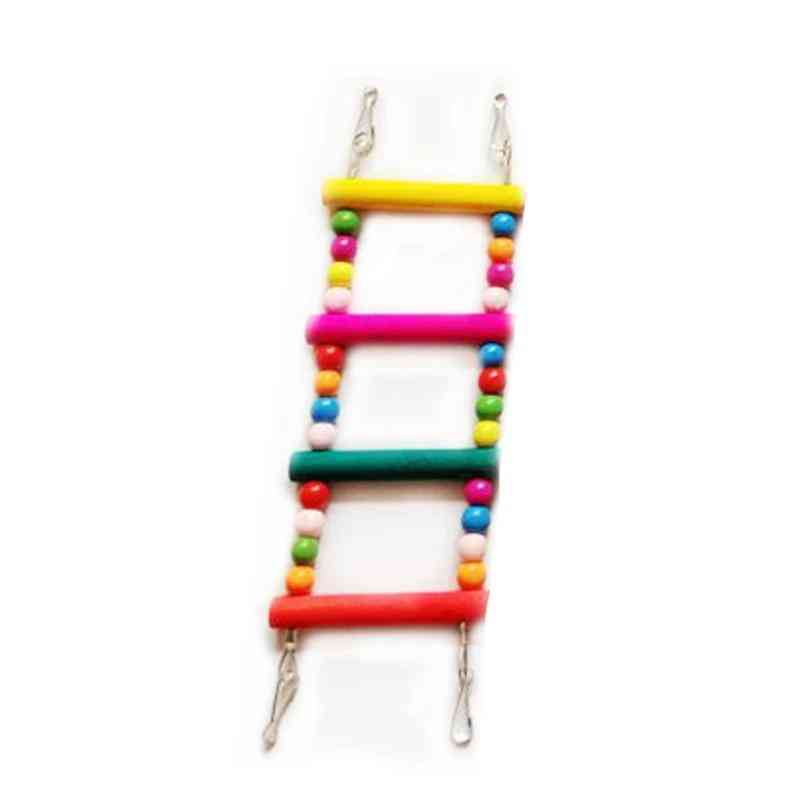 Bird Supplies Hanging Colorful Balls Climbing Ladder