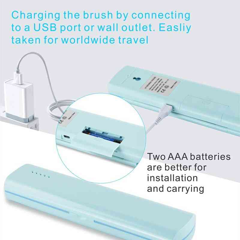 Usb uv- sterilizator periuță de dinți electrică pentru călătorii, acasă de afaceri