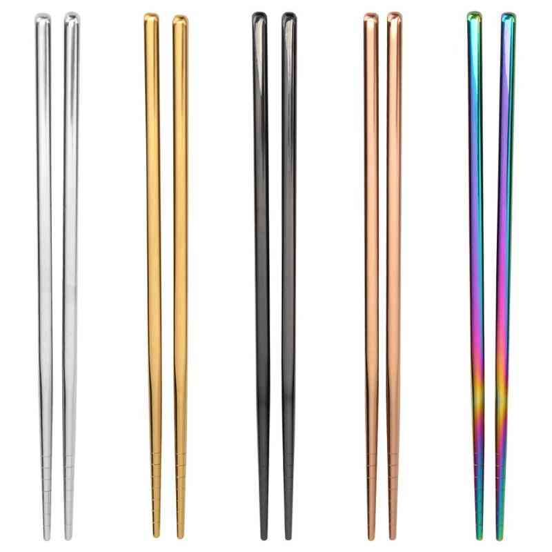 Stainless Steel- Metal Tableware Chop Sticks