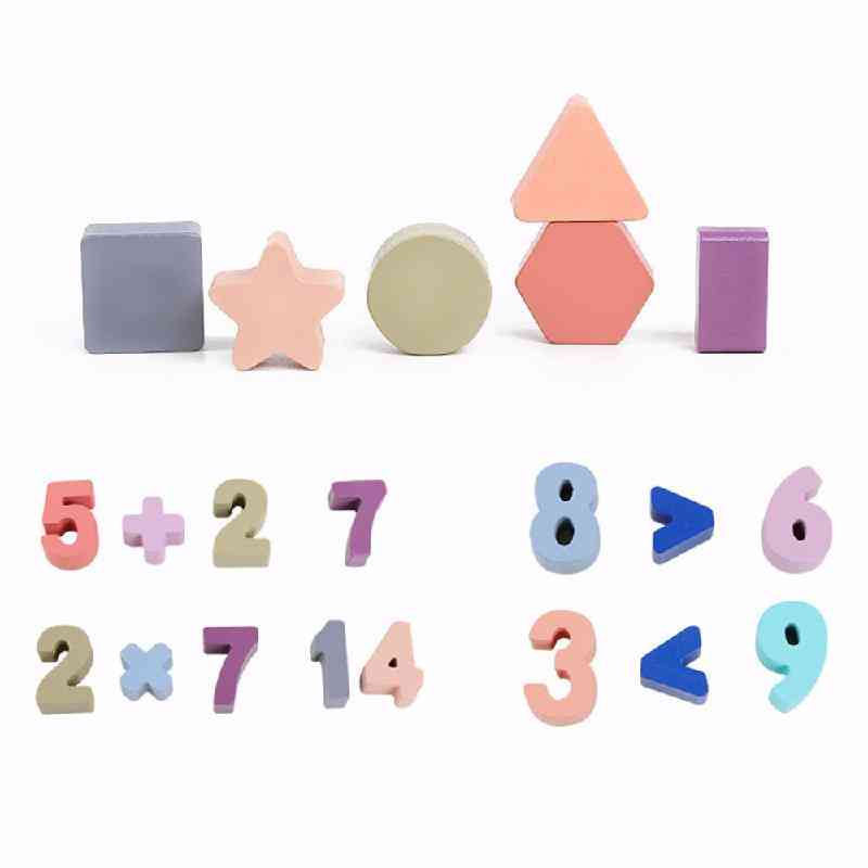 Preschool Wooden Montessori, Geometric Shape Cognition, Match Educational