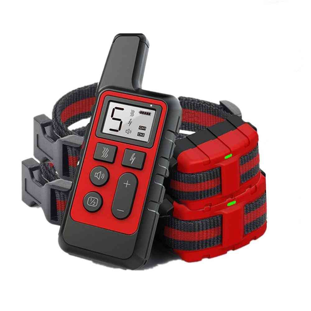 Training Collar, Remote Control, Rechargeable Shock Sound, Vibration, Anti-bark For Dog
