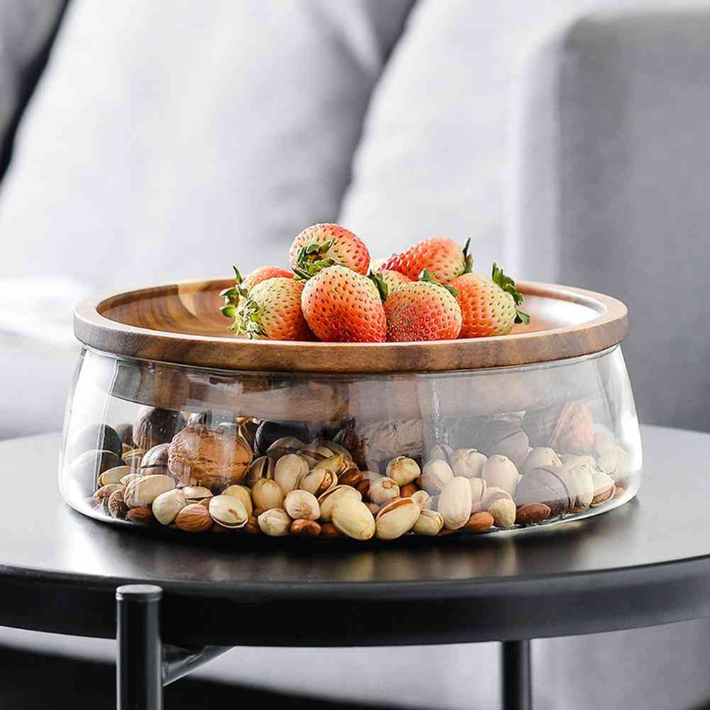 Creative Glass Nuts And Dry Fruits, Storage Box Container