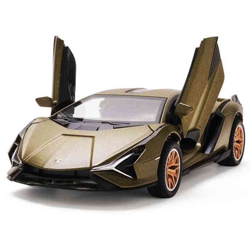 Lamborghini-sian Alloy Sports Car, Limited Edition Model Toy For's