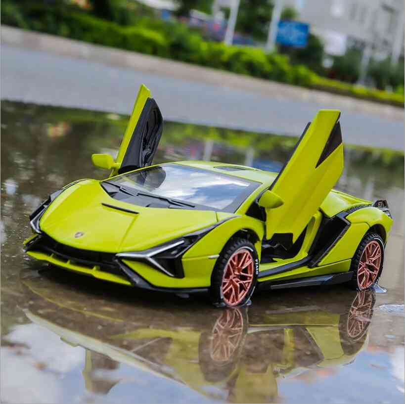 Lamborghini-sian Alloy Sports Car, Limited Edition Model Toy For's