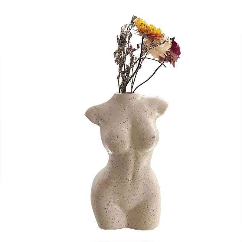 Bao Guangta Body, Girl Bust, Art Design, Flower Pots For Window Decoration